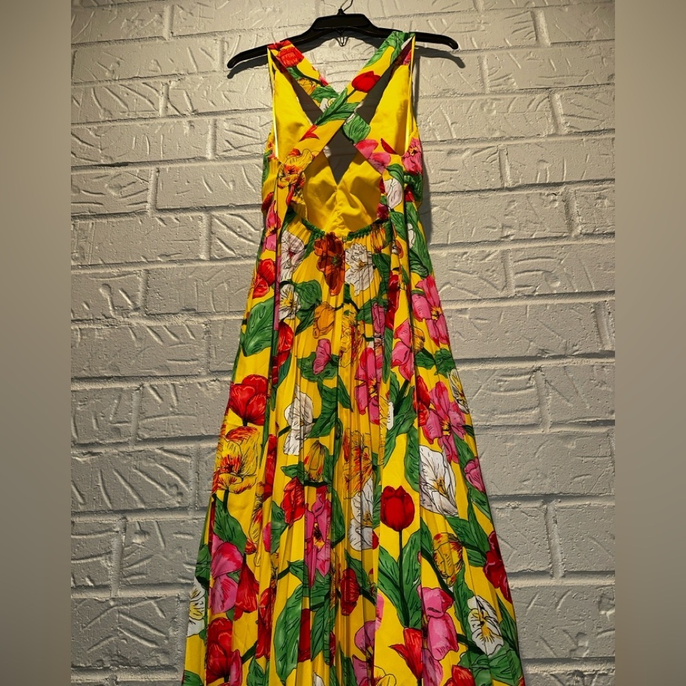 Milly Oria Floral Maxi Dress Size 6 - Picture 7 of 16